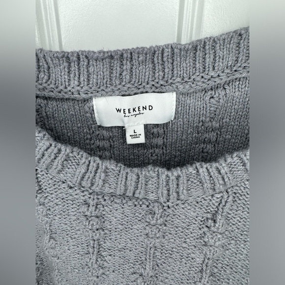 Weekend Los Angeles Gray Knit Crop Tank Top - Picture 3 of 5